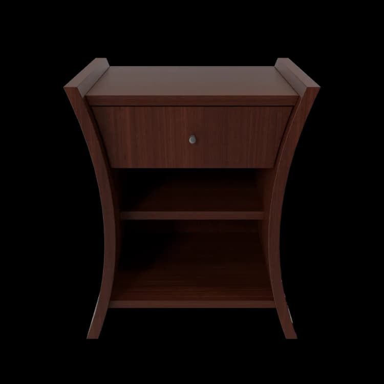 Image for Bedside Table African Cherry