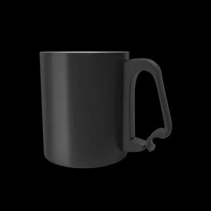 Image of Black Aluminium Cup