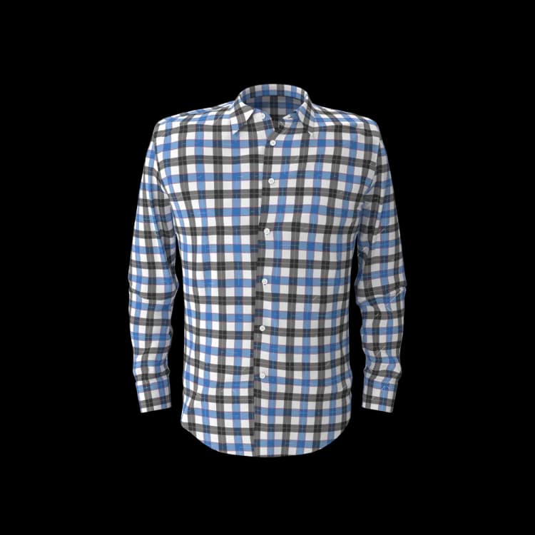 Image for Blue & Black Check Shirt