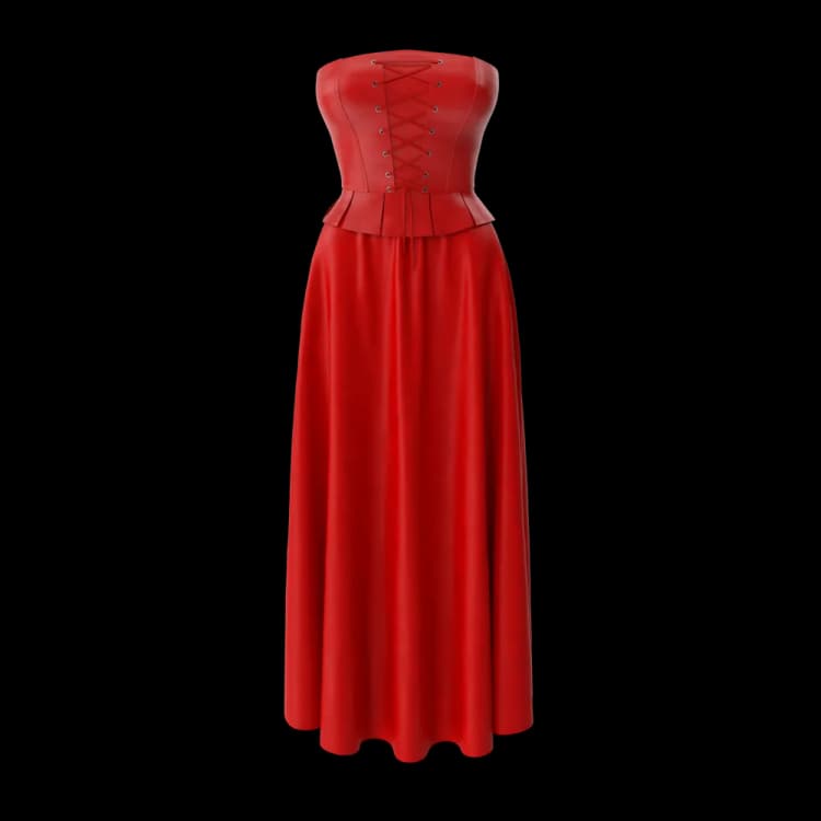 Image for Corset Leather With Skirt
