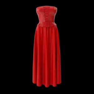 Image of Corset Leather With Skirt