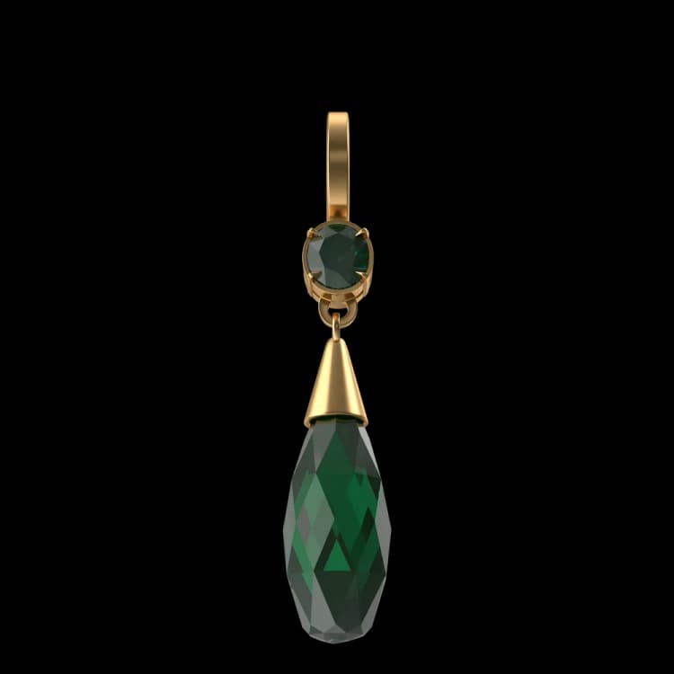 Image for Green Crystal Earring
