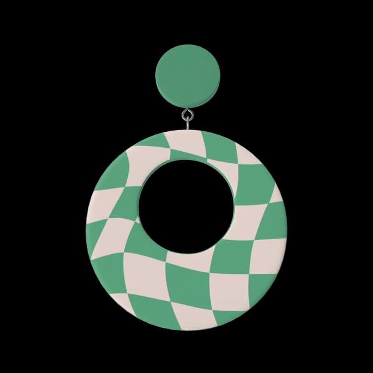 Image for Green Oval Earring