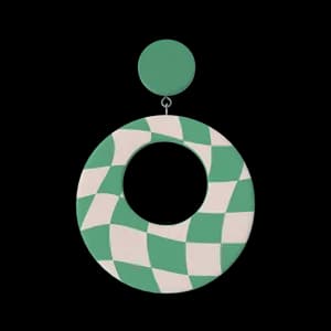 Image of Green Oval Earring